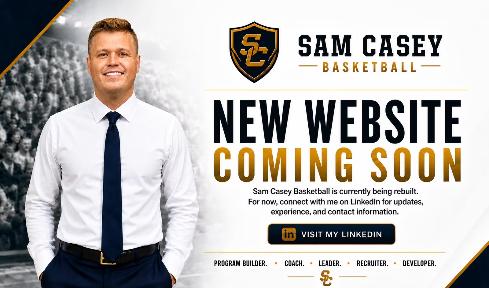 Sam Casey Basketball new website coming soon